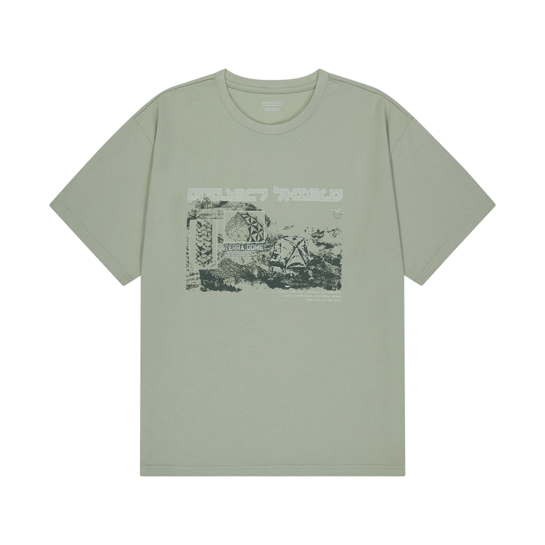 25Q2ODUTS18KH OFFGRID OG Shield Dart Short Sleeve T-Shirt Khaki