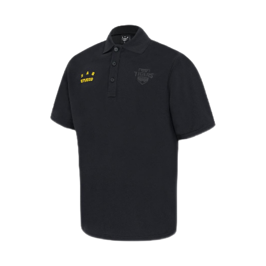 기아 타이거즈 x 아이앱 스튜디오 24 어센틱 PK 셔츠 블랙(Kia Tigers x IAB Studio 24 Authentic PK Shirt Black)