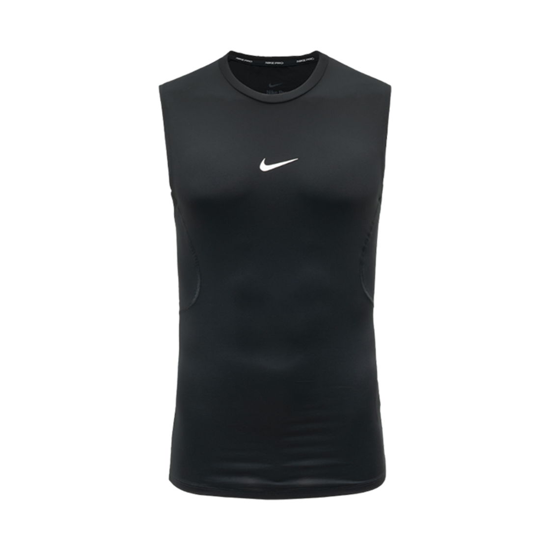 나이키 프로 드라이핏 타이트 피트니스 탑 블랙 화이트 - 아시아