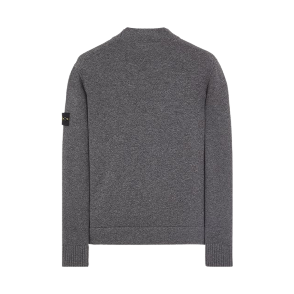 스톤 아일랜드 522B6 질롱 울 모크 터틀넥 니트 다크 그레이 멜란지 - 23FW(Stone Island 522B6 Geelong Wool Mock Turtleneck Knit Dark Grey Melange - 23FW) - 2