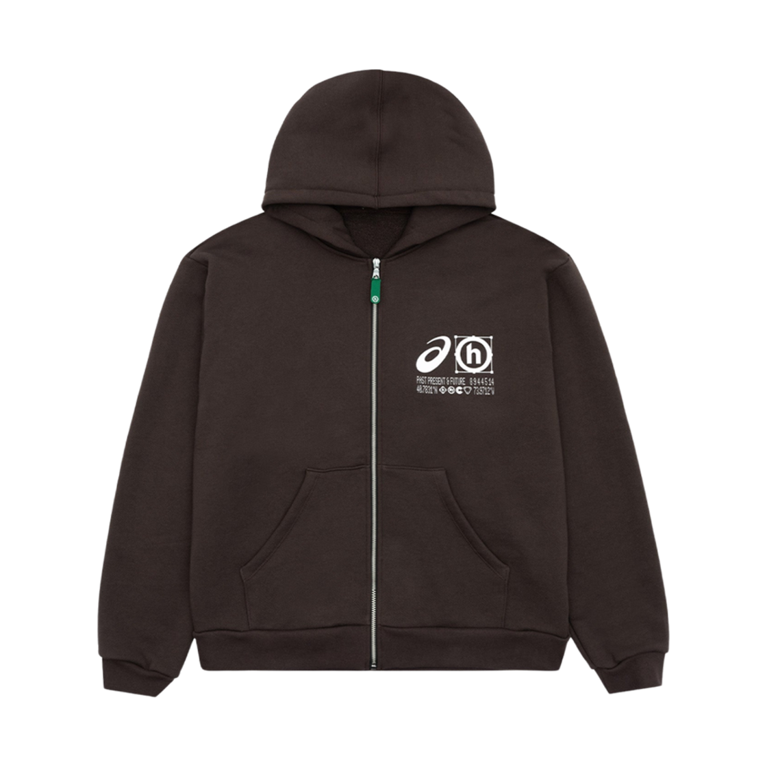 히든 NY x 아식스 타이거 집업 후드 브라운(Hidden NY x Asics Tiger Zip Up Hoodie Brown)