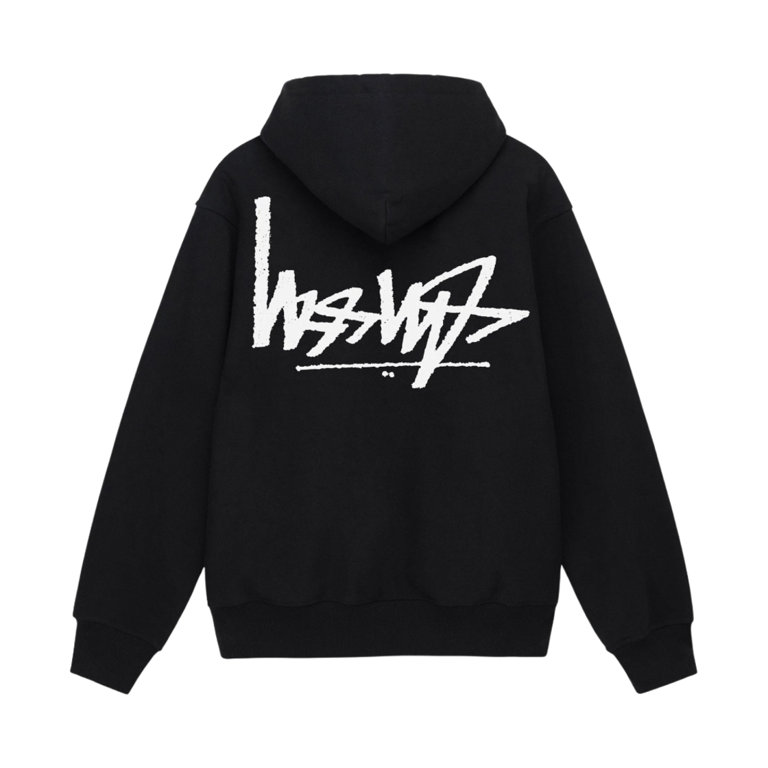 스투시 플립 후드 집업 블랙