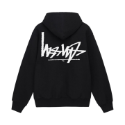 Stussy Flipped Zip Hoodie Black