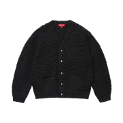 Supreme Textured Knotted Cardigan Black - 24FW