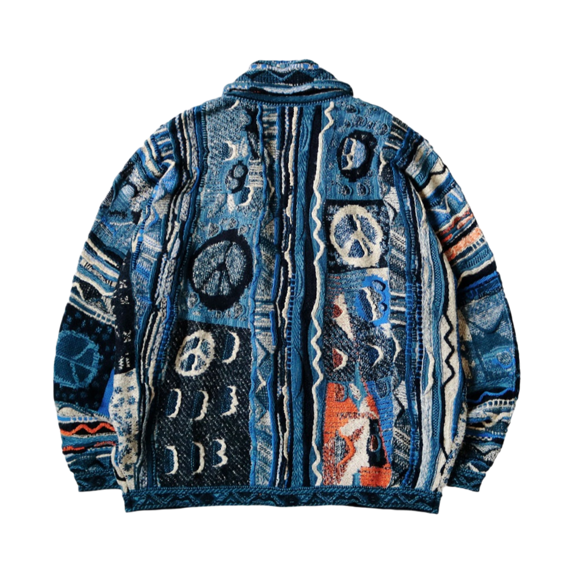 캐피탈 7G 보로 고디 가디건 네이비(Kapital 7G Boro Gaudy Cardigan Navy) - 2