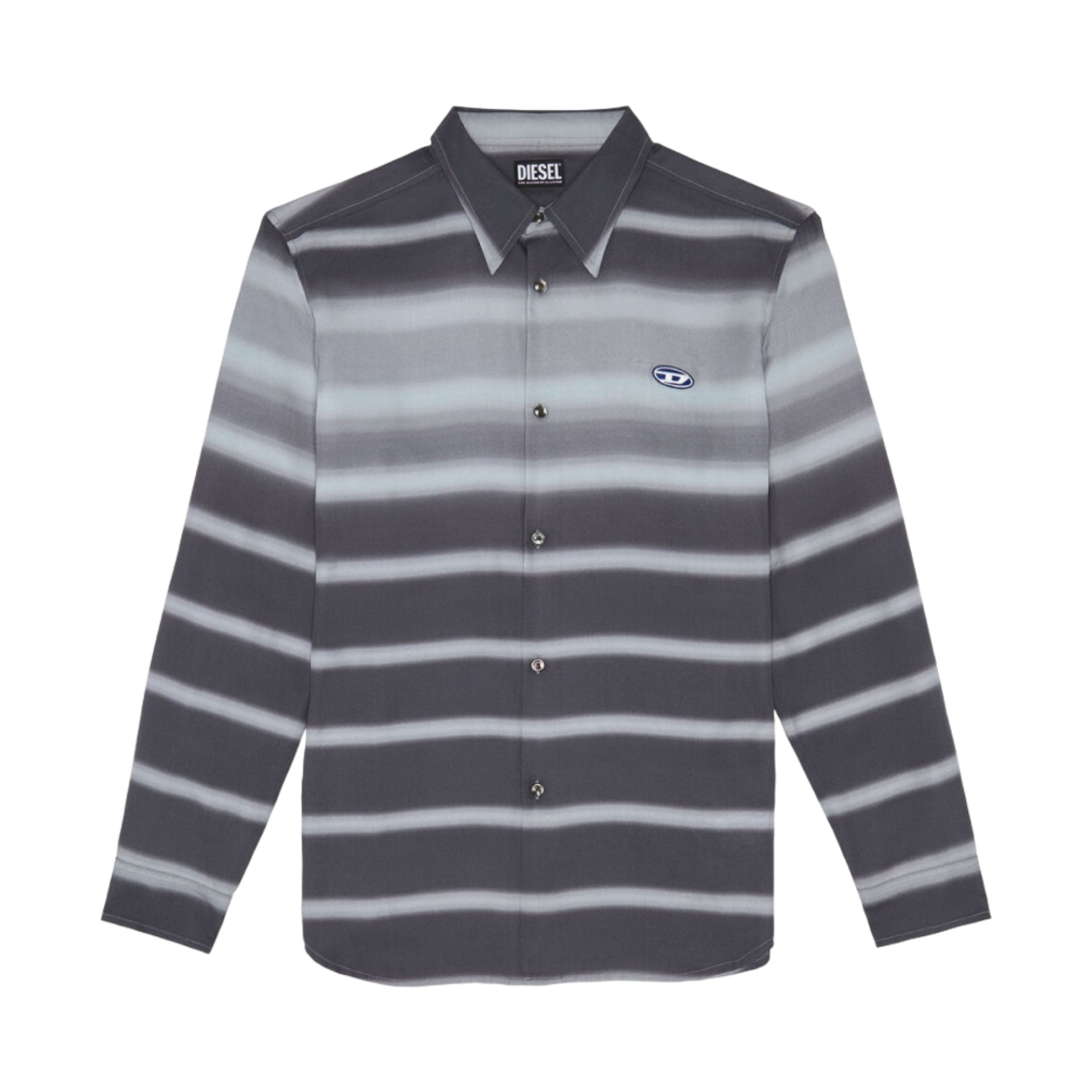 디젤 S-터커 스트라이프 셔츠 블루 블랙