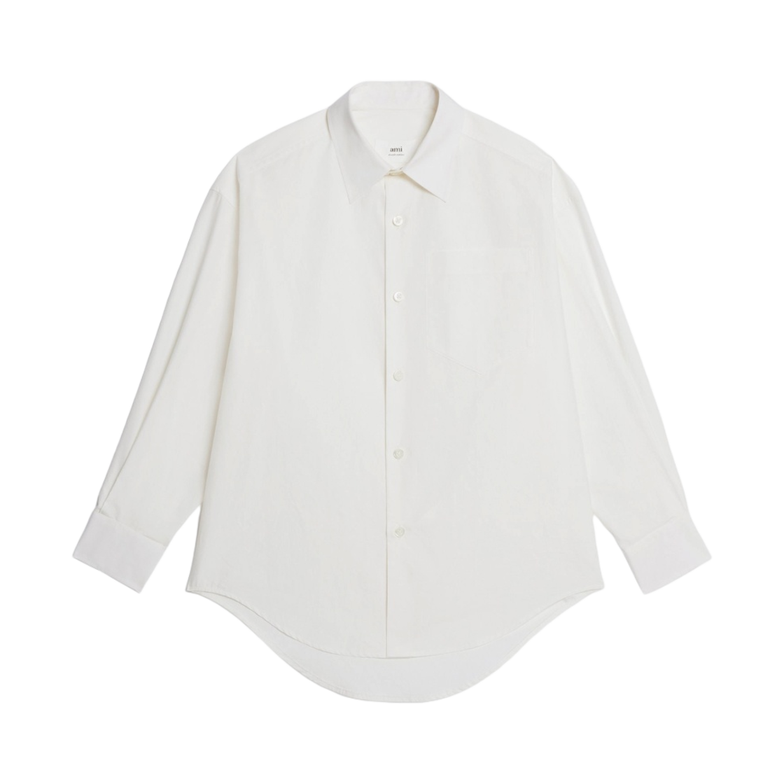 아미 박시 핏 셔츠 내츄럴 화이트