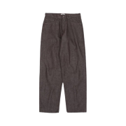 Auralee Hard Twist Denim Wide Pants Brown - 22AW