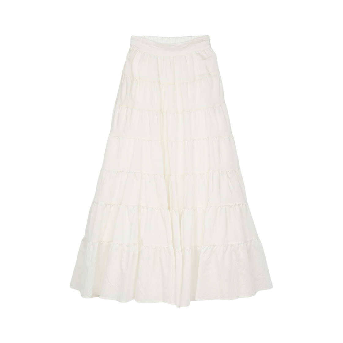 GBP00000ZF_26 Greenbutter Cancan Ruffle Long Skirt Cream