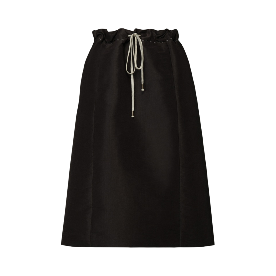 S51ME0001S60450900 (W) Maison Margiela Silk Poly Moire Skirt Black