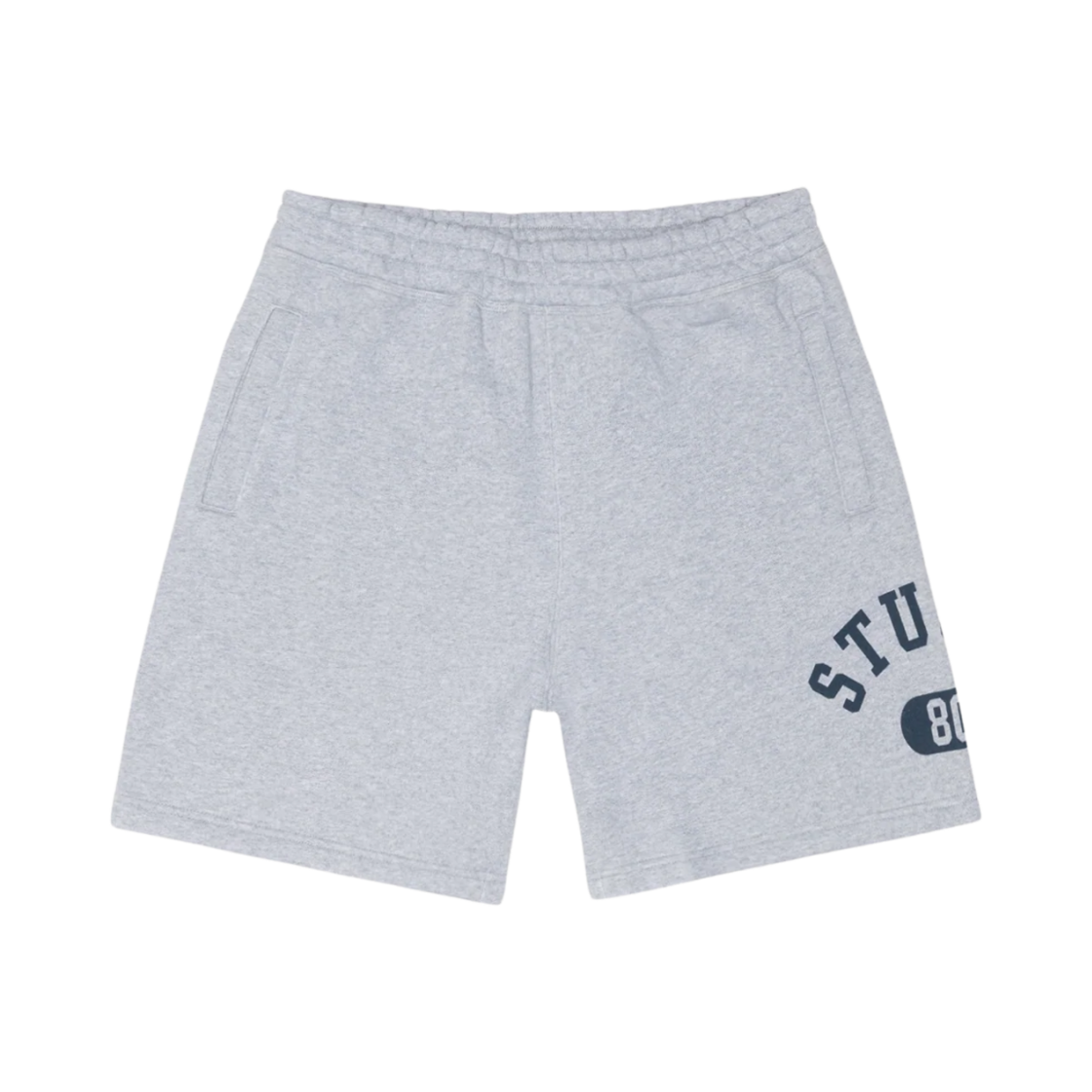 112341 Stussy Varsity Fleece Shorts Grey Heather