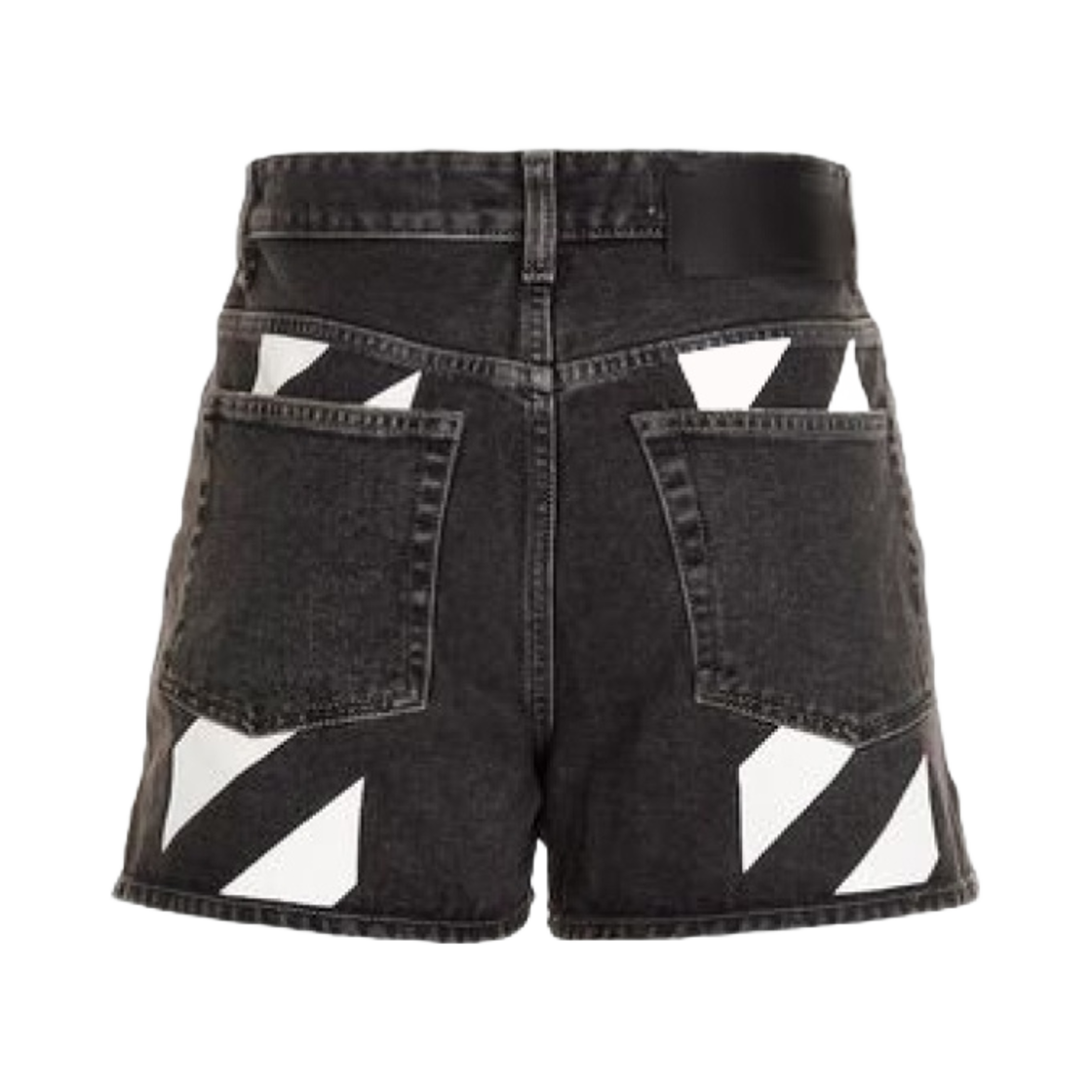 (W) 오프화이트 다이애그 스트레이트 쇼츠 다크 그레이 화이트((W) Off-White Diag Straight Short Dark Grey White)