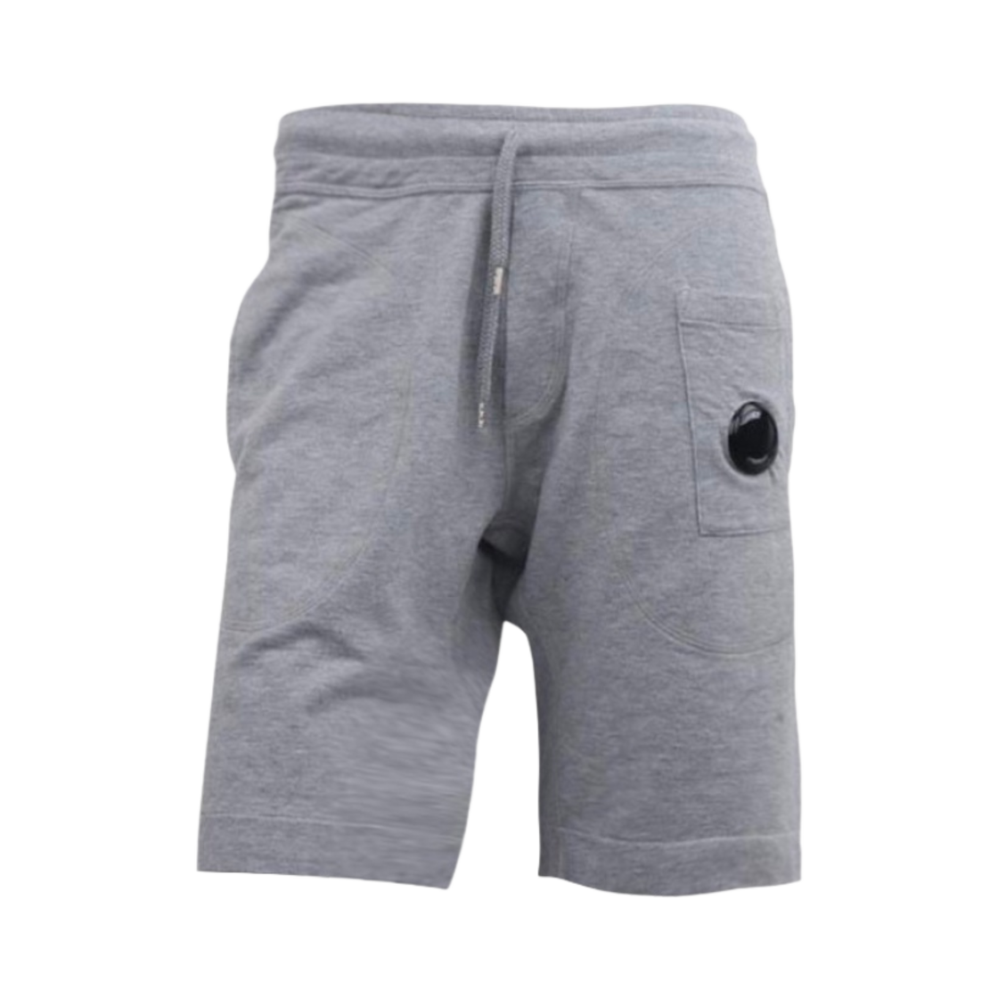 C.P. 컴퍼니 라이트 플리스 가먼트 다이드 렌즈 쇼츠 그레이 멜란지 - 21SS(C.P. Company Light Fleece Garment Dyed Lens Shorts Grey Melange - 21SS) - 1