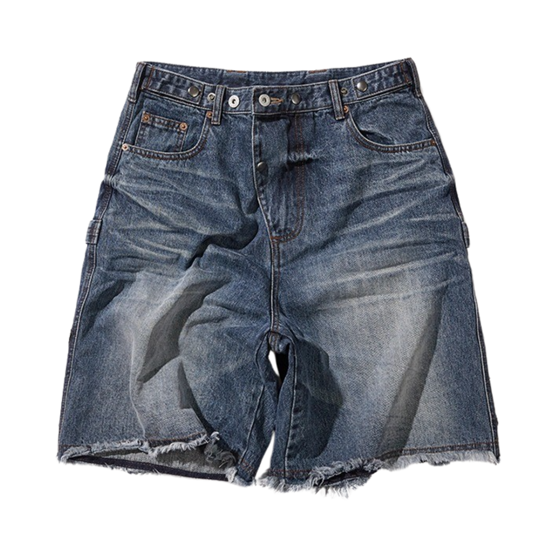 KAT7282 Karactor Goblin Denim Bermuda Shorts Vintage Blue