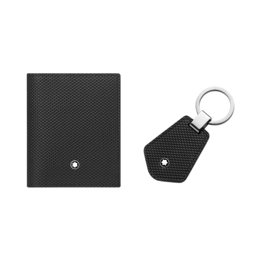 Montblanc Gift Set Business Card Holder & Key Fob Black