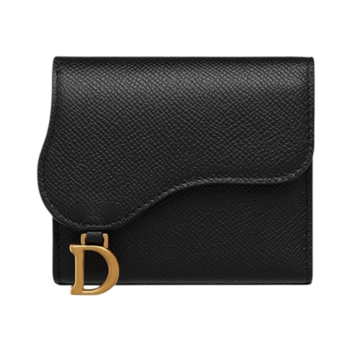 디올 새들 로터스 지갑 그레인드 카프스킨 블랙(Dior Saddle Lotus Wallet Grained Calfskin Black) - 1
