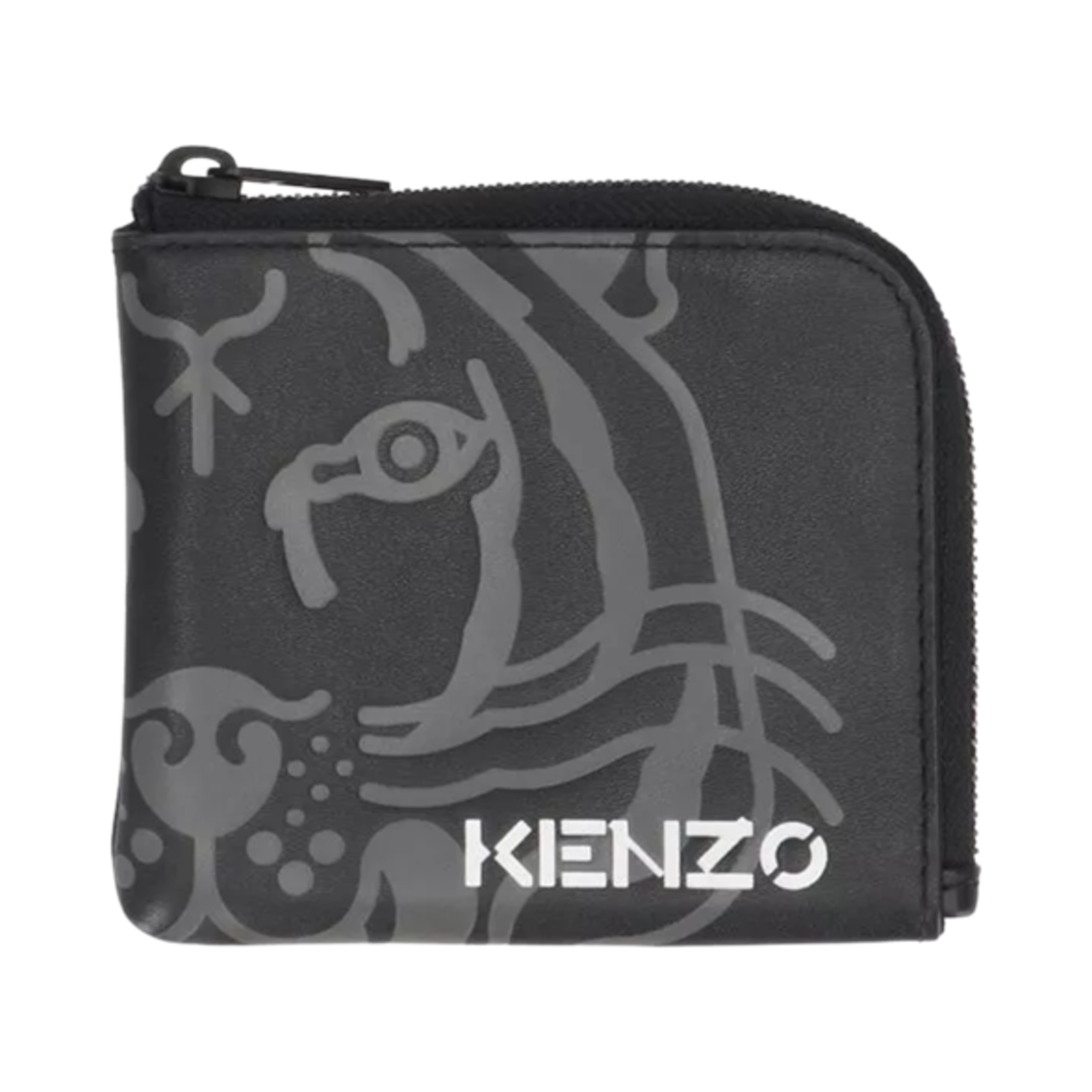 FC55PM403L47-99 Kenzo Tiger Logo Small Zipped Wallet Black
