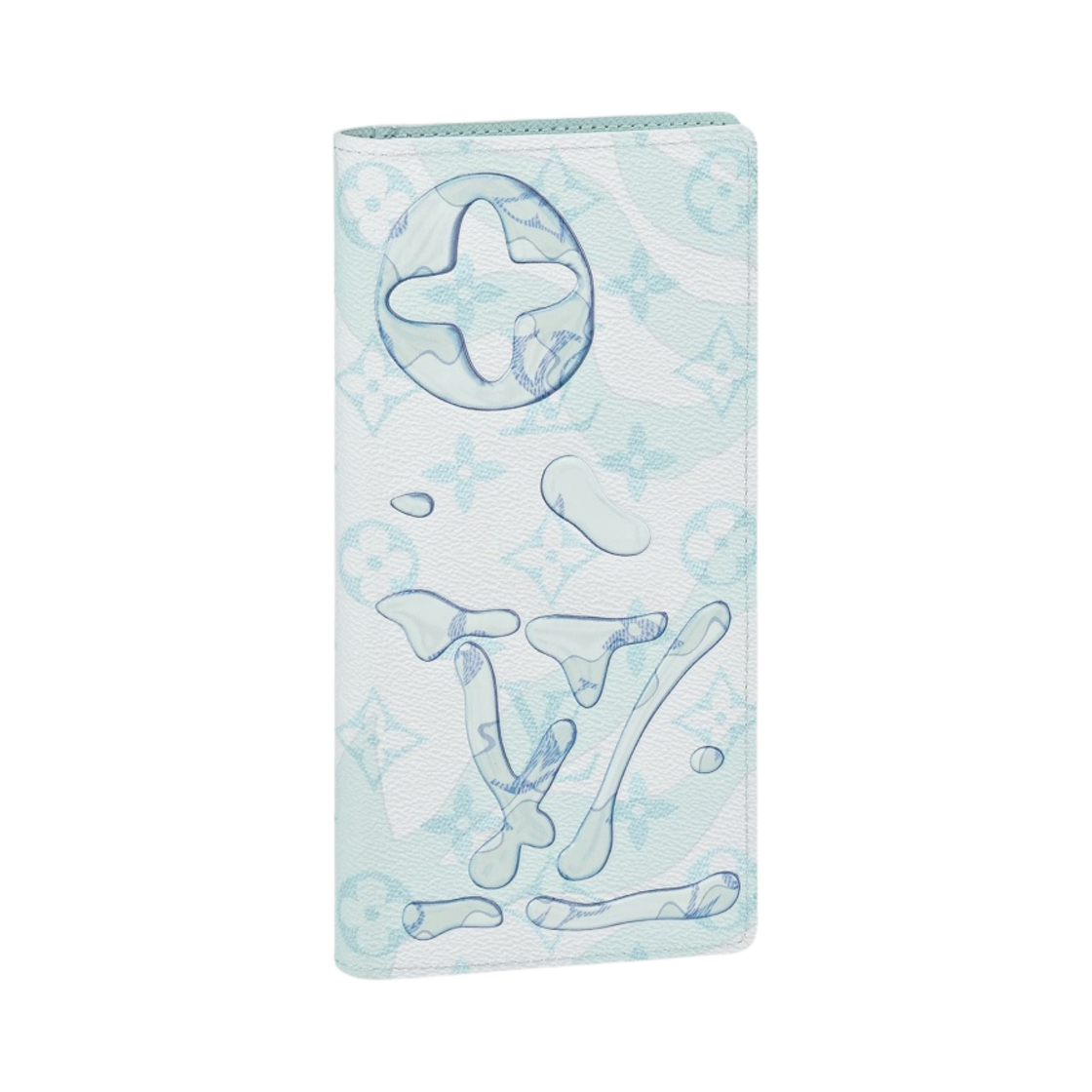 루이비통 모노그램 아쿠아가든 코티드 캔버스 브라짜 월렛 크리스탈 블루(Louis Vuitton Monogram Aquagarden Coated Canvas Brazza Wallet Crystal Blue) - 1