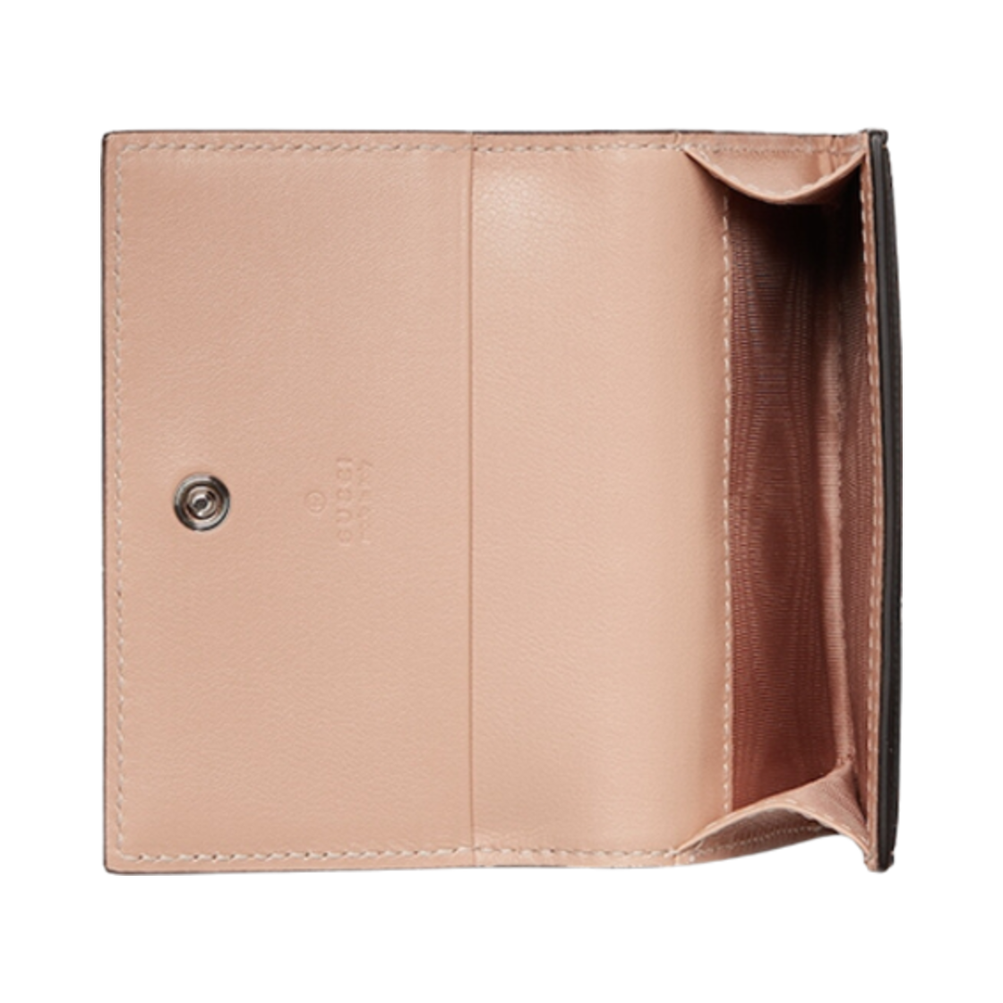 구찌 GG 마몽트 카드 케이스 베이지 에보니 라이트 베이지(Gucci GG Marmont Card Case Beige Ebony Light Beige) - 2