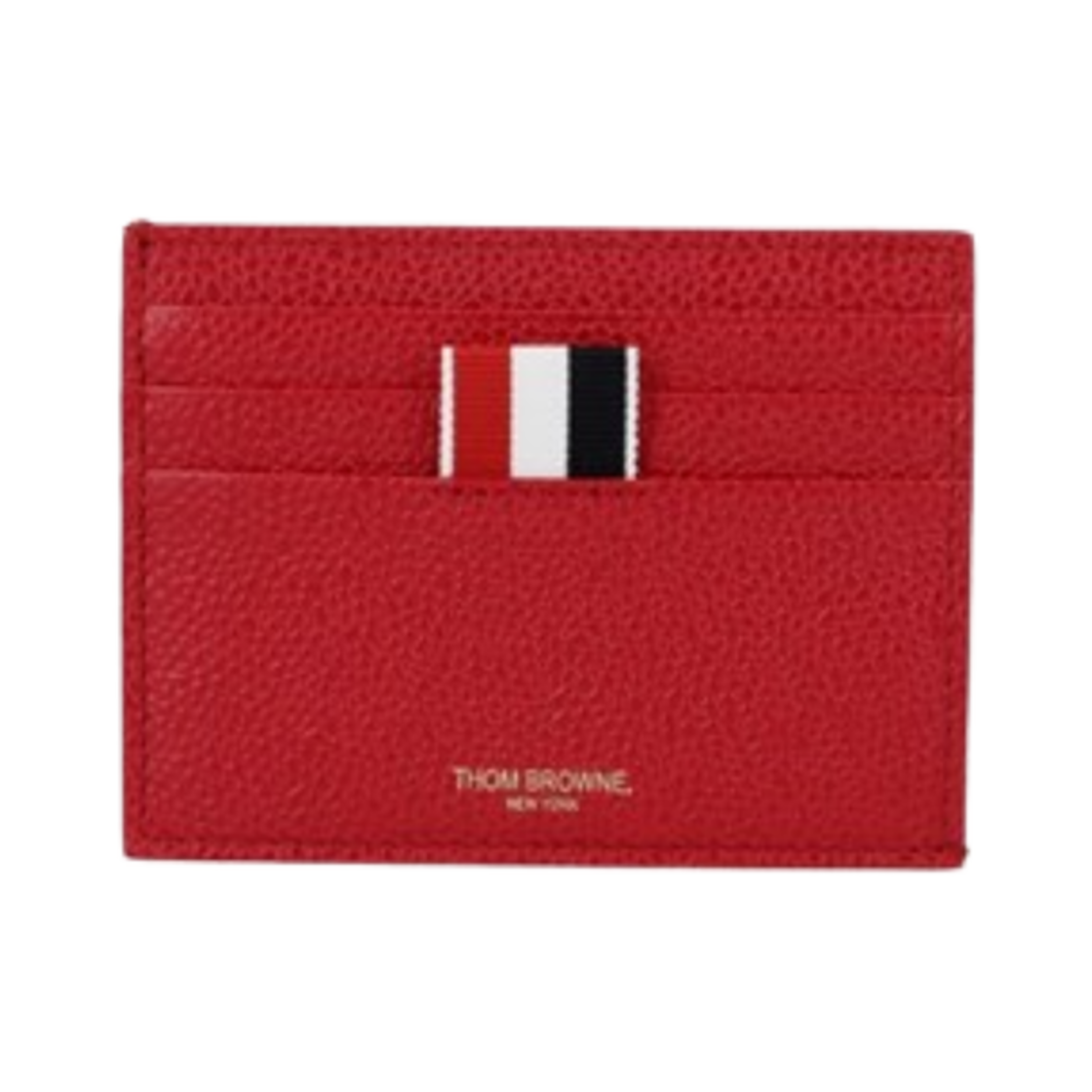 톰브라운 페블 그레인 카드 홀더 레드(Thom Browne Pebble Grain Card Holder Red) - 1