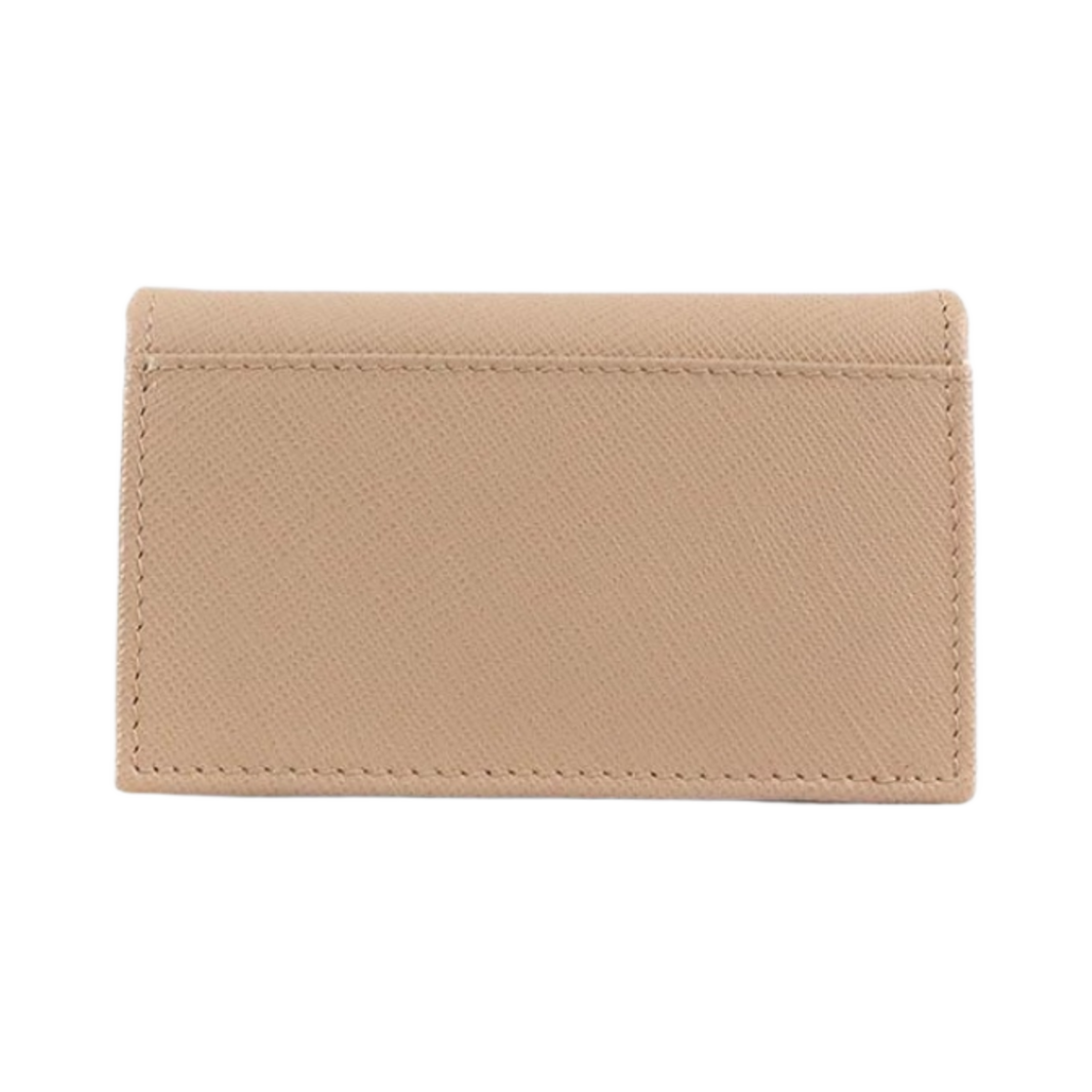 1MC122-QHH-F0236 Prada Saffiano Leather Triangle Logo Card Holder Powder Pink - #3