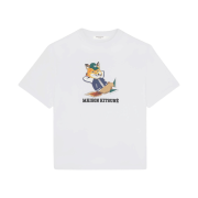 (W) Maison Kitsune Dressed Fox Easy T-Shirt White