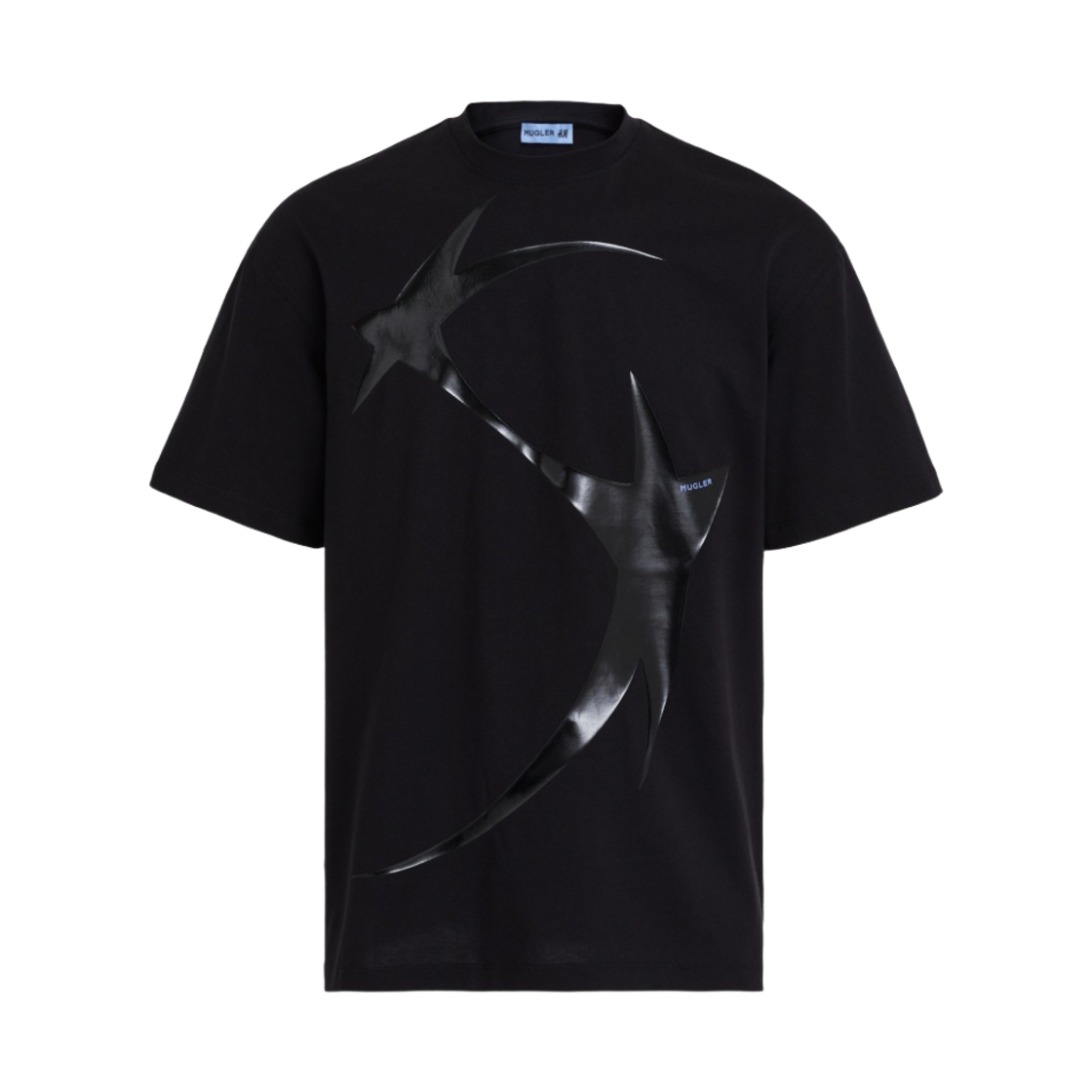 에이치앤엠 x 뮈글러 프린티드 티셔츠 블랙(H&M x Mugler Printed T-Shirt Black)