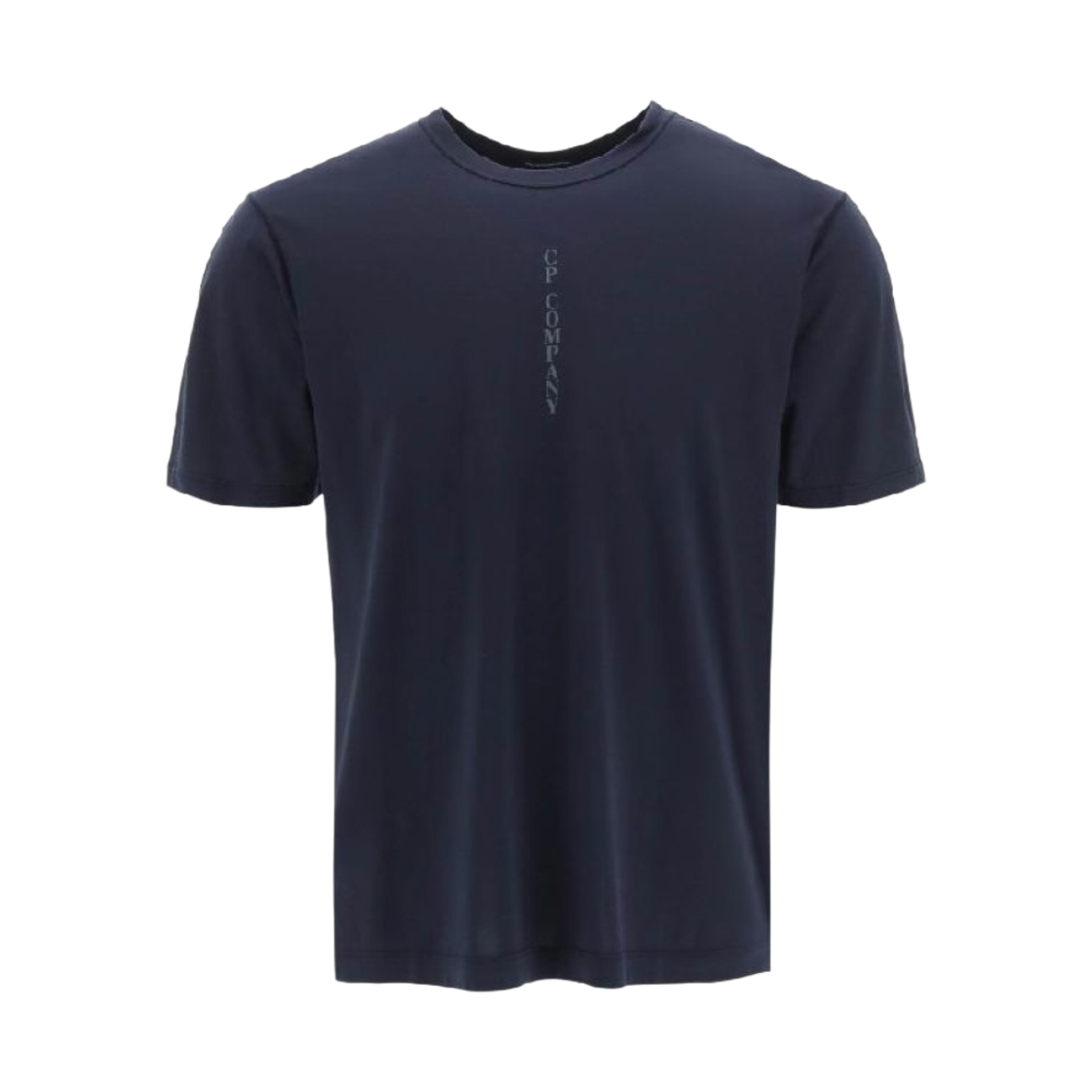 12CMTS039A006130G888 C.P. Company Front Logo T-Shirt Navy - 22SS