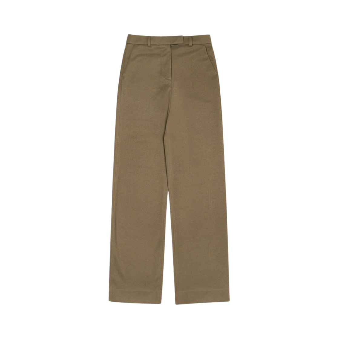 시야쥬 SIPT7021 더블 위브 롱 와이드 슬랙스 카키브라운
