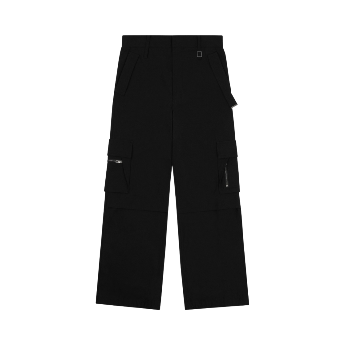 W223PT13983B Wooyoungmi Wide Cargo Pants Black - 22FW