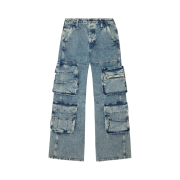 (W) Diesel D-Sire Oeman Straight Jeans Medium Blue