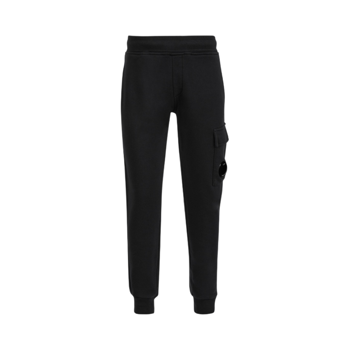 (키즈) C.P. 컴퍼니 U16 베이직 플리스 카고 트랙 팬츠 블랙 - 23SS((Kids) C.P. Company U16 Basic Fleece Cargo Track Pants Black - 23SS) - 1