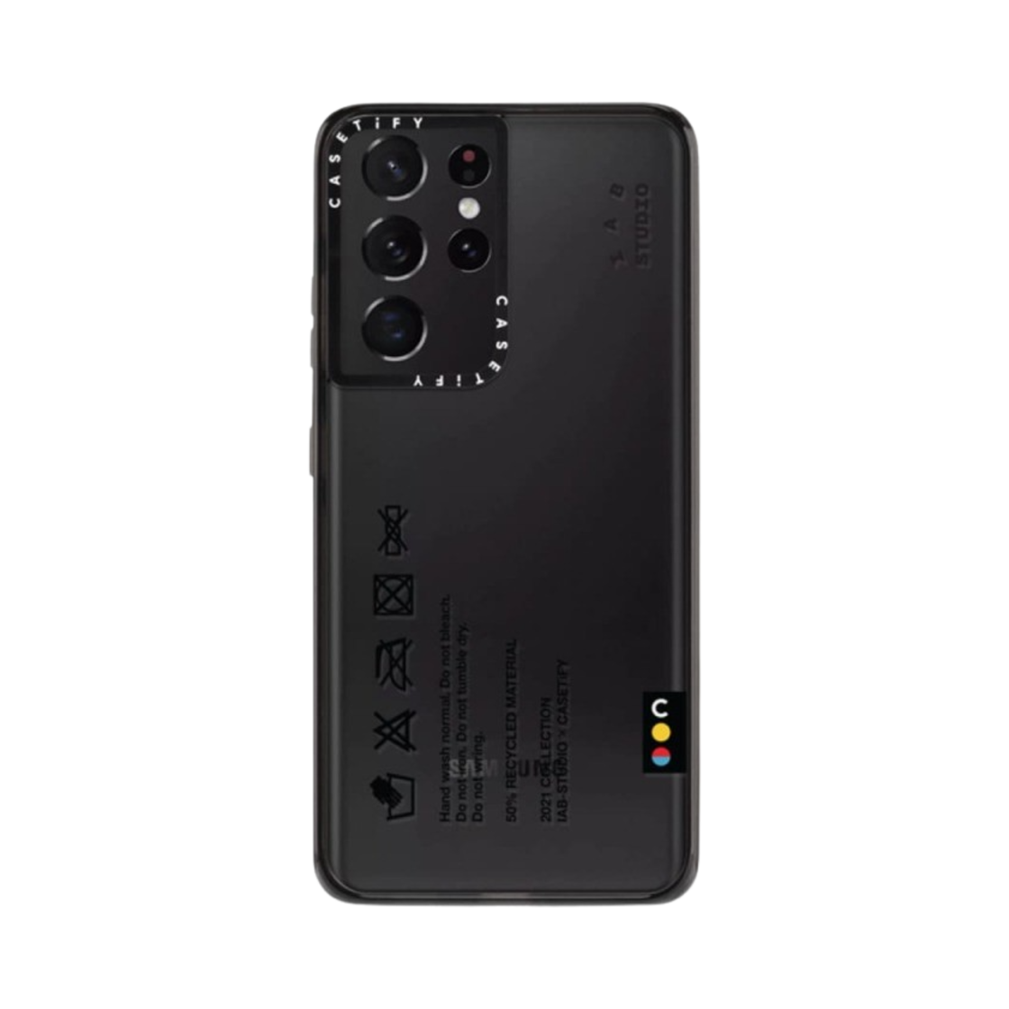 케이스티파이 x 아이앱 스튜디오 갤럭시 S21 매트 클로스 태그 케이스 블랙(Casetify x IAB Studio Galaxy S21 Matte Cloth Tag Case Black) - 2