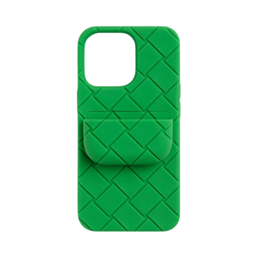 Bottega Veneta iPhone 13 Pro Case with AirPods Holder Parakeet