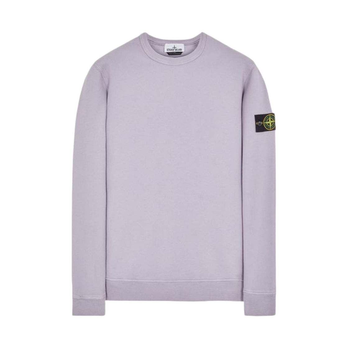 791562420-V0047 Stone Island 62420 Brushed Cotton Fleece Garment Dyed Crewneck Sweatshirt Lavender - 23FW