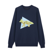 Maison Kitsune x And Wander Dry Cotton Sweatshirt Navy
