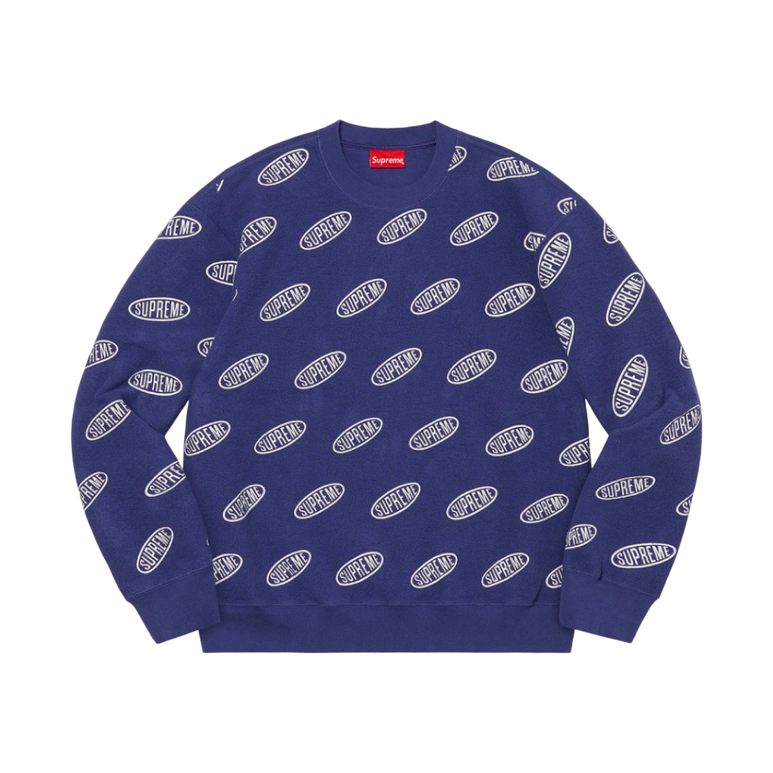 - Supreme Liner Crewneck Washed Navy - 21SS - 대표 이미지 #1