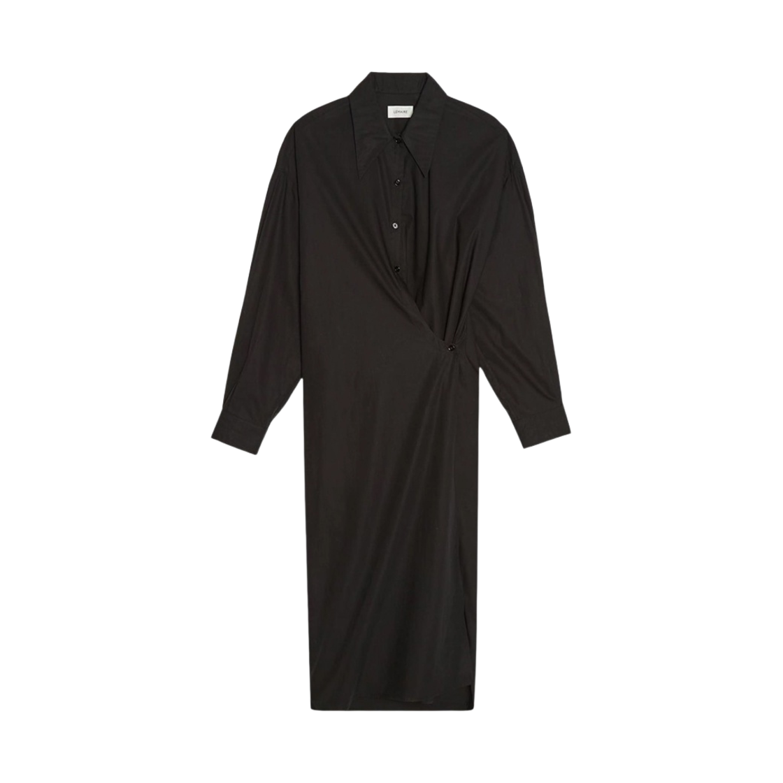 ★LEMAIRE★ショート スリーブ ツイステッド ドレス LEMAIRE / STRAIGHT COLLAR TWISTED DRESS -dry silk- | LA