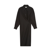 (W) Lemaire Twisted Dress Black