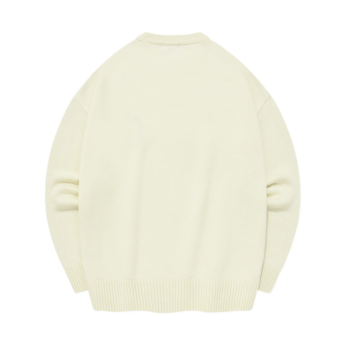 커버낫 미들 C 로고 크루넥 니트 아이보리(Covernat Middle C Logo Crewneck Knit Ivory) - 2