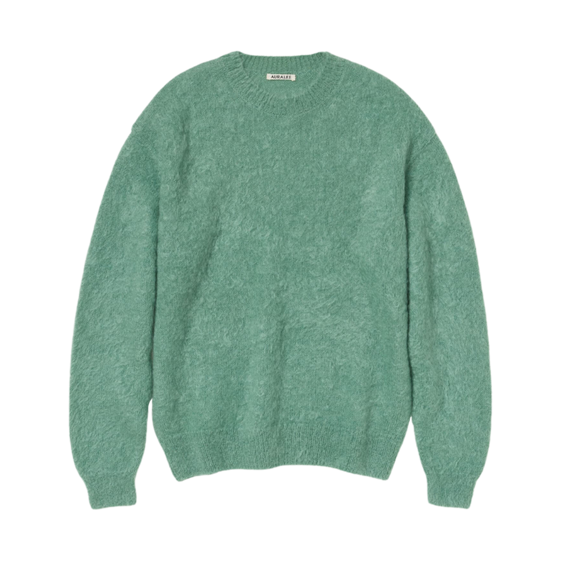 오라리 브러시드 슈퍼 키드 모헤어 니트 P/O 제이드 그린(Auralee Brushed Super Kid Mohair Knit P/O Jade Green)