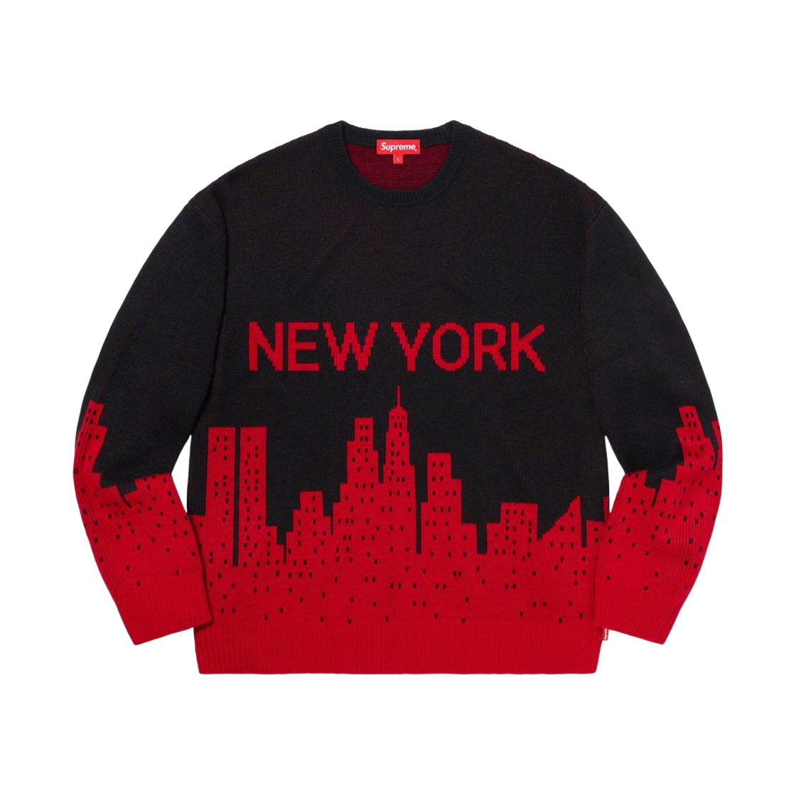 슈프림 뉴욕 스웨터 블랙 - 20SS(Supreme New York Sweater Black - 20SS)