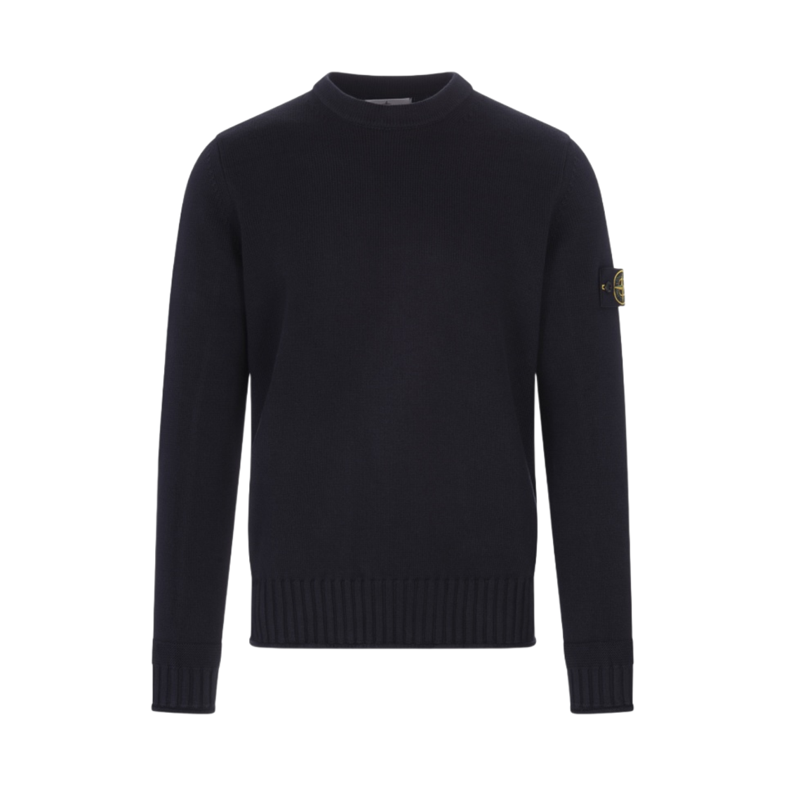 스톤 아일랜드 506A2 윈터 코튼 크루넥 니트 네이비 블루 - 22FW(Stone Island 506A2 Winter Cotton Crewneck Knit Navy Blue - 22FW) - 1