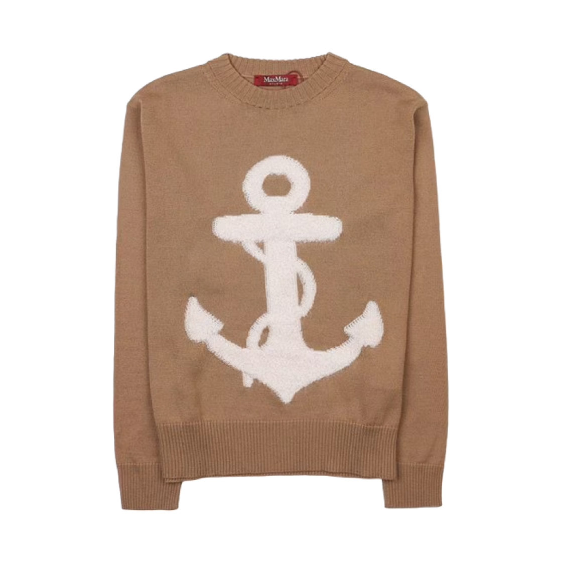 BENARES-002 (W) Max Mara Studio Benares Pure Wool Sweater Camel