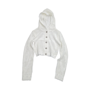 Thug Club Net Hoodie Knit White