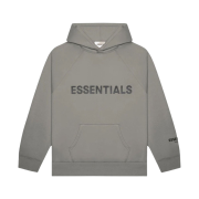 Essentials 3D Silicon Applique Pullover Hoodie Cement - 20FW