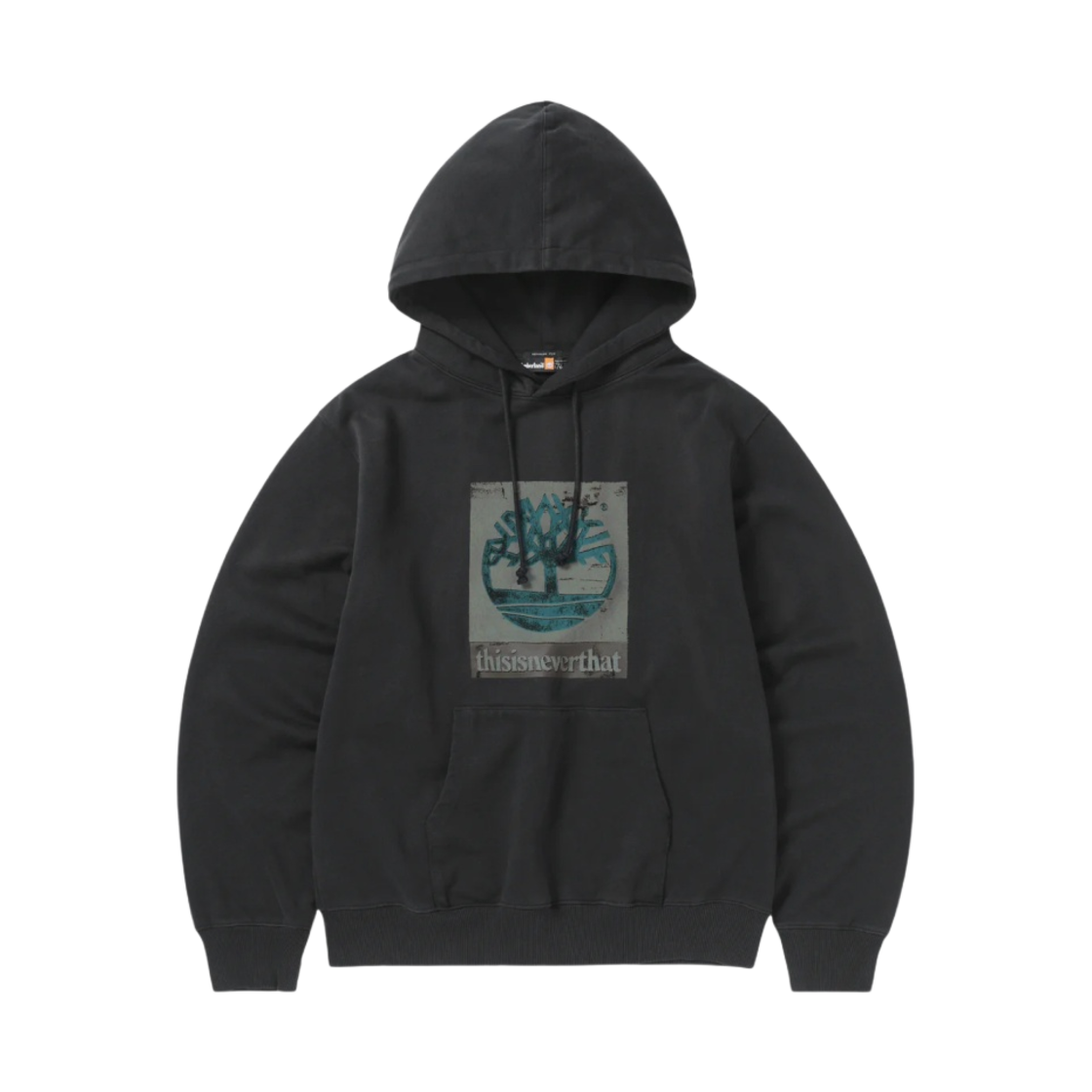 디스이즈네버댓 x 팀버랜드 페이디드 후드 블랙(thisisneverthat x Timberland Faded Hoodie Black)