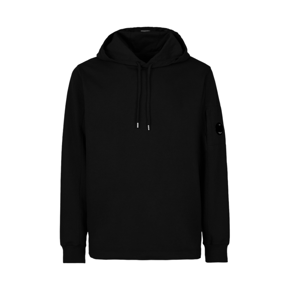 C.P. 컴퍼니 라이트 플리스 후드 블랙 - 23SS(C.P. Company Light Fleece Hoodie Black - 23SS)