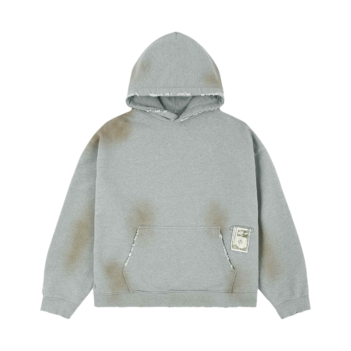 홈리스 빌포켓 헤비 후디 더티 그레이(Hommless Bill Pocket Heavy Hoodie Dirty Grey)