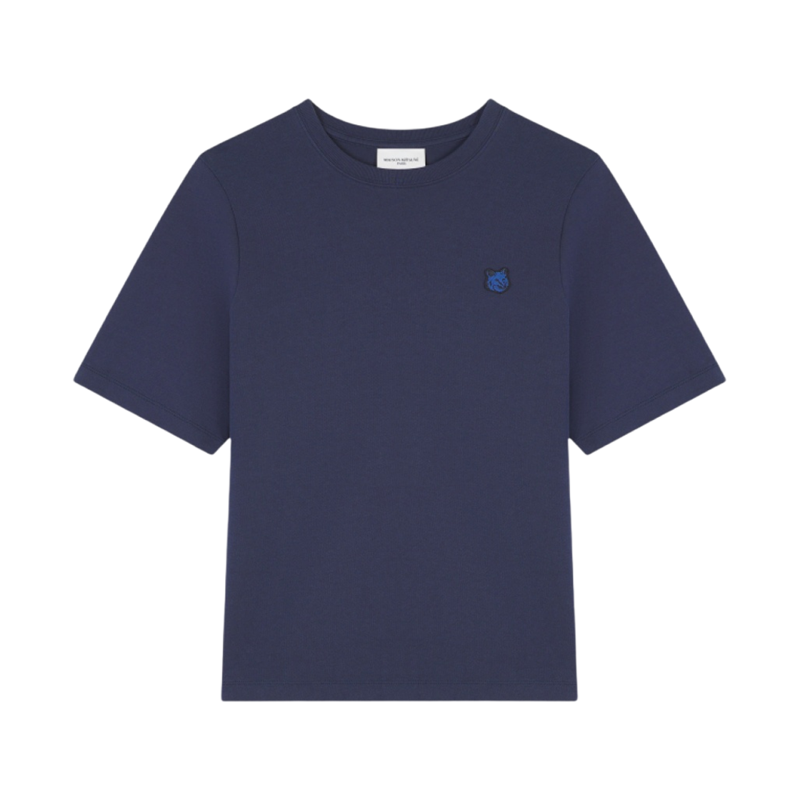 LW00106KJ0119-P476 (W) Maison Kitsune Bold Fox Head Patch Comfort T-Shirt Ink Blue